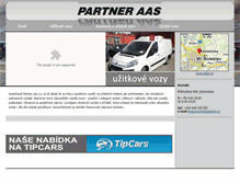 Tablet Screenshot of partner-aas.cz